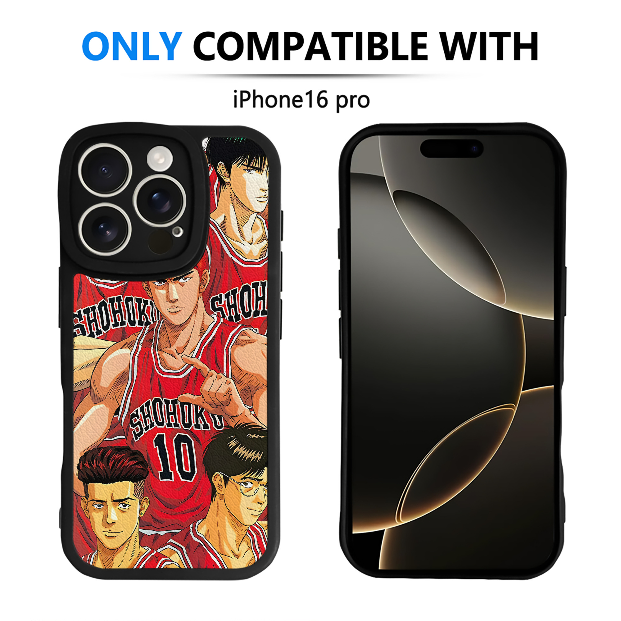 （画像用） SLAM DUNK／スラムダンク 【iPhone 16シリーズ対応】シリコンスマホケース（レザー調） 材質：シリコン
